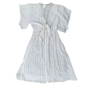 Faithful the Brand Massimo Tie Front Midi Dress